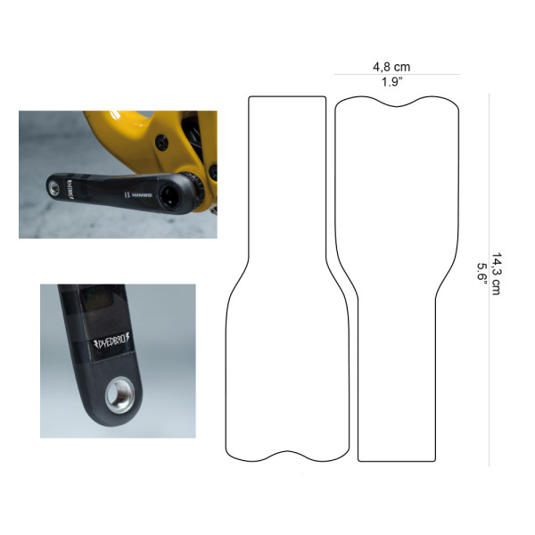 DYEDBRO Protezione Pedivelle CRANKS
PROTECTOR