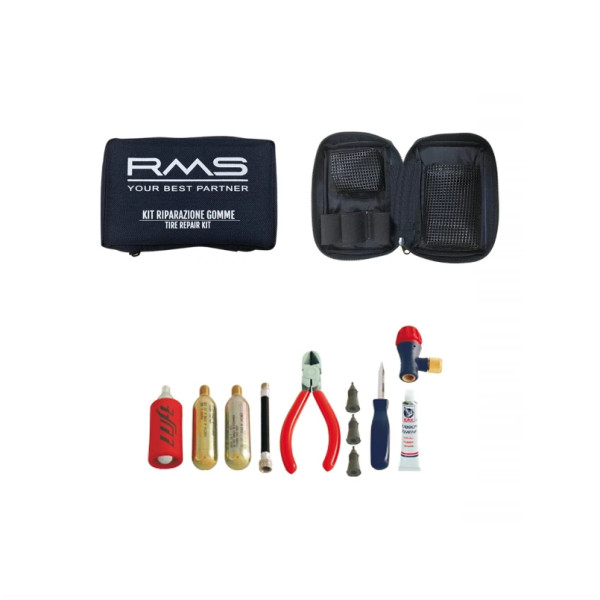 RMS Kit gonfiaggio e riparazione gomme tubeless