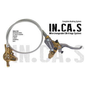 BRAKING COMPLETE SYSTEM
INCAS Ø9 (85/180)
TUBO KEVLAR/ACCIAIO Ø5
mm + DISC 203 3MM