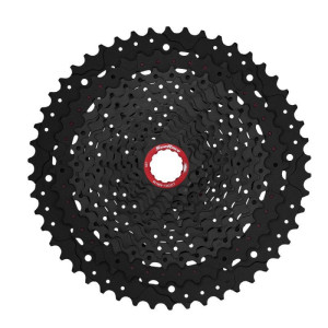 SUNRACE Cassetta MTB 12V Corpetto SRAM XD 10-50T Nero/Rosso